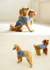 ヘンリーネックデニムカットソー S M L LL