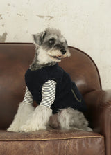 リバーシブル中綿キルティングボアベスト NAVY M L LL 2XL