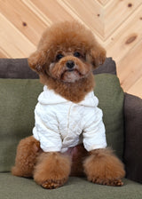 コットンキルティングジャケット IVORY アイボリー M L LL