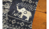 ポンチョニットコート NAVY ネイビー M L LL